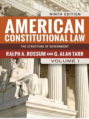 cover image of American Constitutional Law, Volume I
